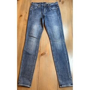 Madewell 10" High Riser Skinny Skinny Jeans Women's Size 26 Blue‎ EUC 31 Inseam